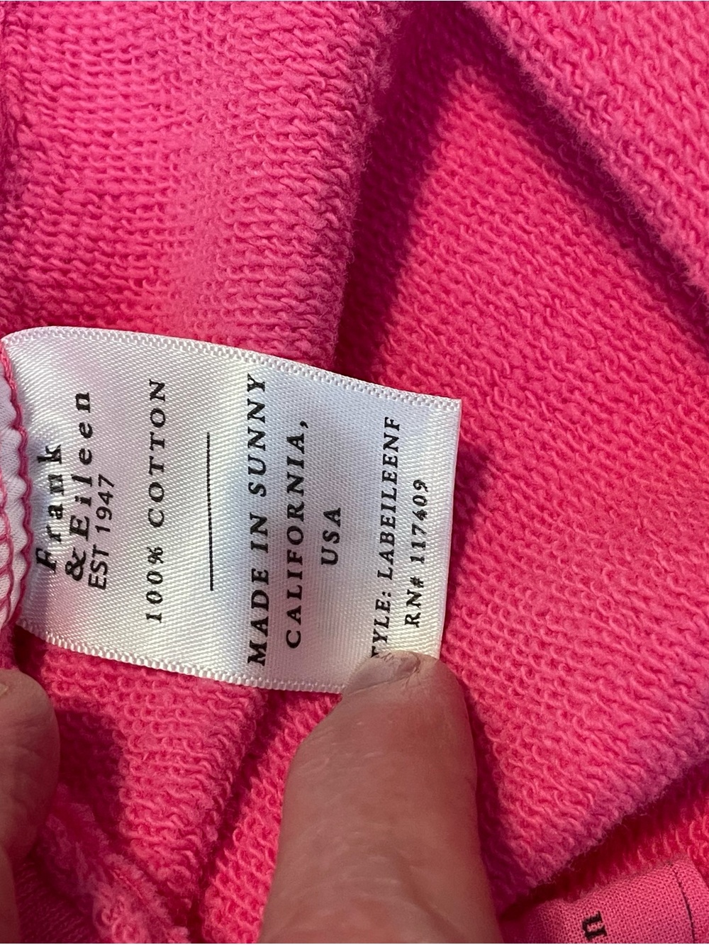Frank & Eileen ‘Eileen’ Triple Terry Pink Button-Down Shirt - Picture 8 of 9
